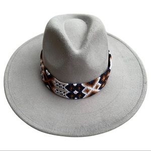 Grey Rancher Hat with Braided Band
